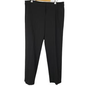 Lafayette 148 New York Black Slacks Straight Pants, Size 16, New with Tags